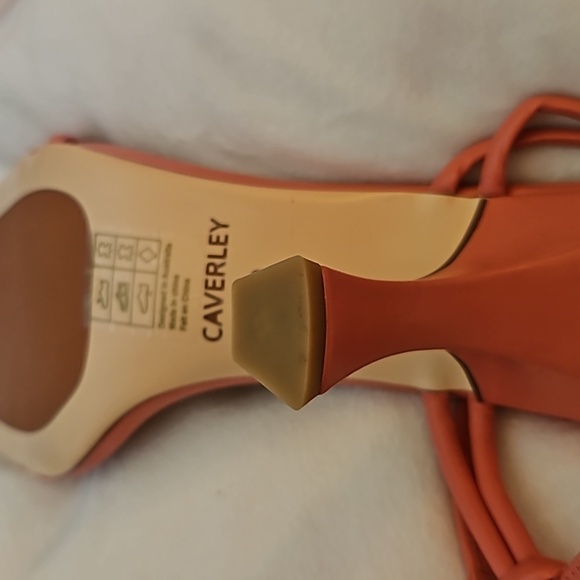 CAVERLEY Flamingo Pink Kolt Leather Dressy Strappy Slingback Kitten Heels - Picture 8 of 13